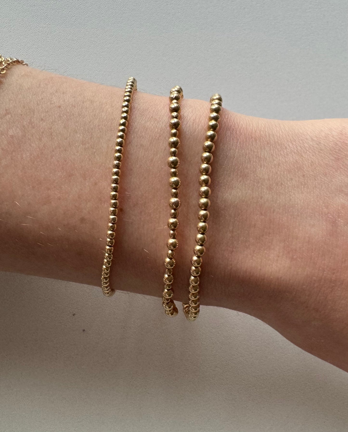 Gold Stretchy Dot Bracelet