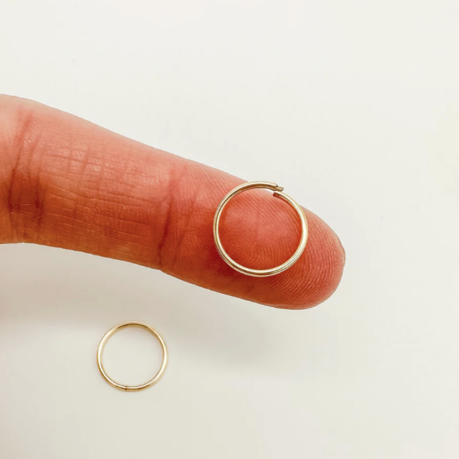 Gold Endless Hoops