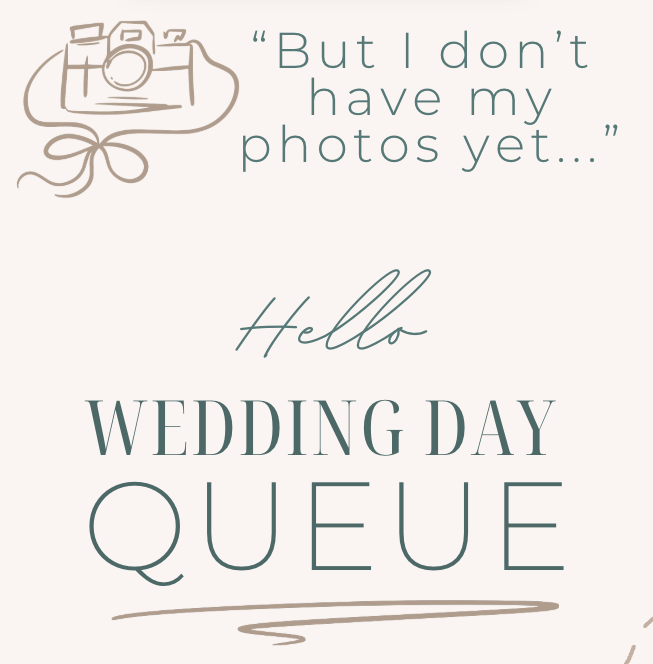 Wedding day queue digital product to be applied to one Co. Lo order but multiple pieces among the Sparkle and Foil print collections. 
